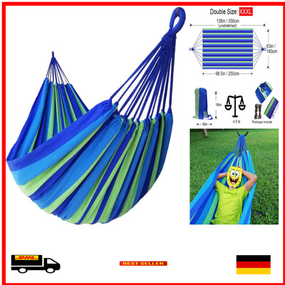 Premium GOCAN Double Hammock für 2 Personen XXL