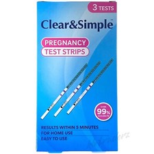 3 x Pregnancy Test Strips Early Family Planning Early Urine Over 99% Accurate
