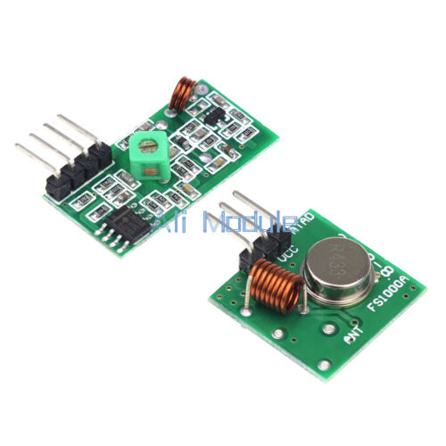 5 PCS 433Mhz RF Transmitter And Receiver Link Kit For ARM/MC​U Remote Control am - Afbeelding 1 van 4