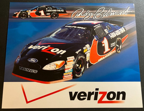 2003 Andy Belmont #1 Verizon Wireless Ford Taurus - ARCA Remax Hero Card Handout