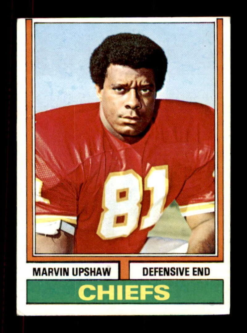 1974 Topps #297 Marvin Upshaw EX/EX+ Chiefs 524137