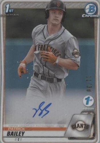 2020 Bowman Chrome Brandon Pfaadt 1st Bowman Auto #CDA-BP BGS 9/10