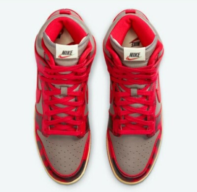New In Box Nike Dunk High 1985 Red Acid Wash DD9404-604 Men\'s 12 Nike Dunk High 1985 Retro Red Black Acid Wash DD9404-600  main image 2