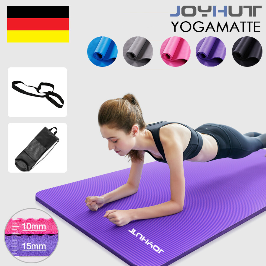 Yogamatte Fitnessmatte Gymnastikmatte Pilates Bodenmatte Sportmatte 10mm / 15mm