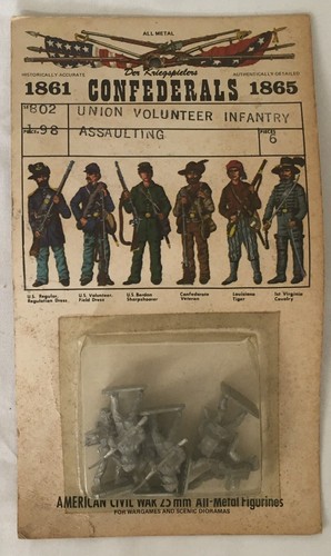 25mm Der Kriegspielers Union Volunteer Infantry - Civil War Era Metal Figurines