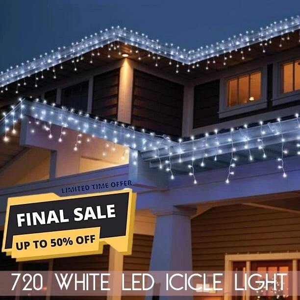 White xmas best sale lights sale