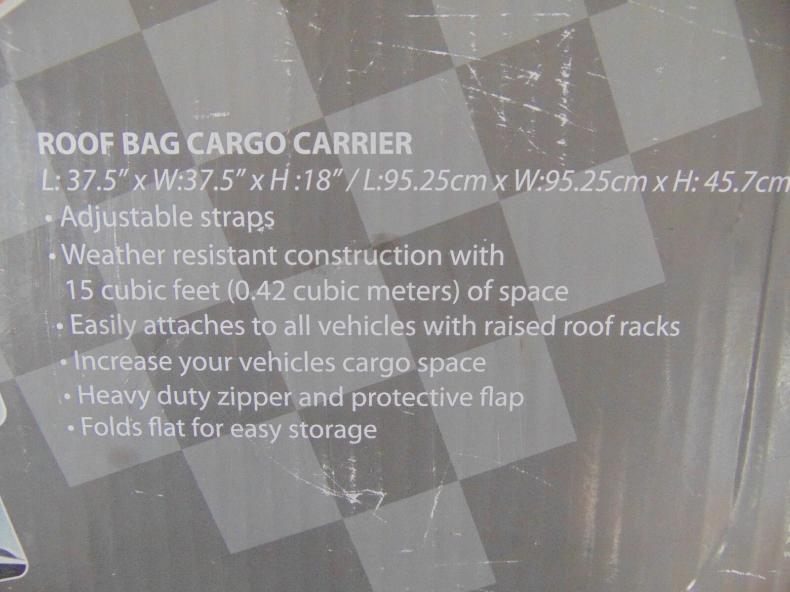 Auto XS Roof Top Cargo Carrier Bag Storage Travel Luggage 15 Cubic Feet for sale online eBay
