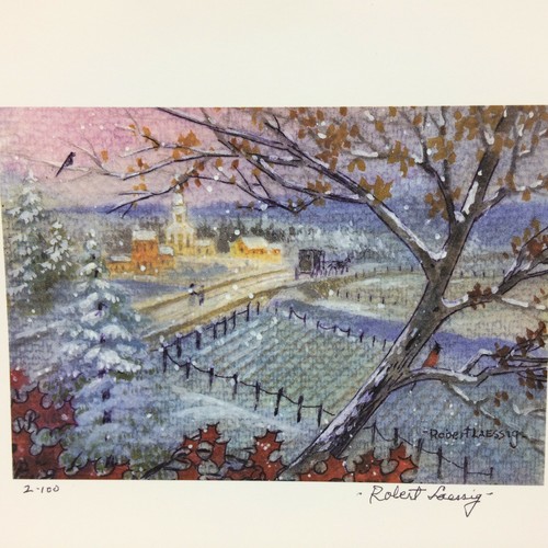 2 Art Print Pieces by Robert Laessig 1 and 2 of 100 Landscape Over Looking Town