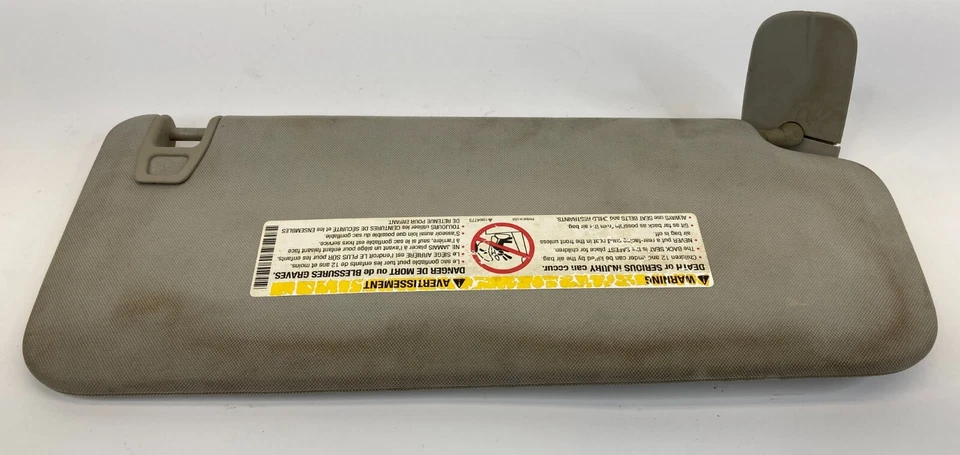 2007-2013 Chevrolet Silverado 2500HD Left Driver Sunvisor Sun Visor 544908429 Foto 2 de 4