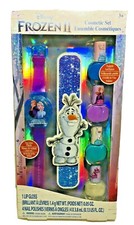 Disney FROZEN II Cosmetic Girl 6-piece Set Lip-Gloss 4-Nail-Polish Nail File