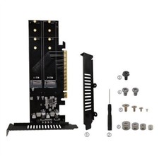 M.2 X16 PCIe 4.0 X4 Expansion Bifurcation Card 180mmx67.9mm For 4 NVMe M.2 M key