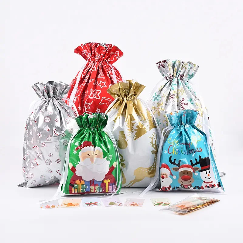 Christmas tie gift bags hot sale