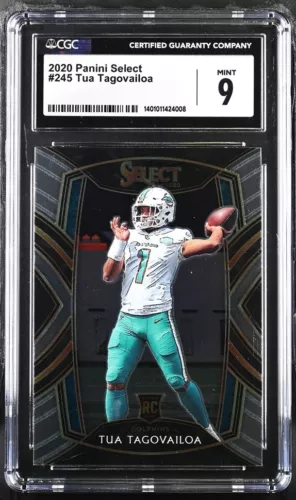 Tua Tagovailoa 2020 Panini Select #245 Club Level CGC 9 Mint