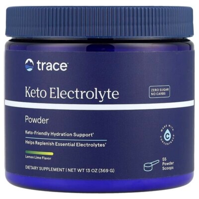 Trace Minerals Keto Elektrolyt Pulver - Zitrone Limette 300g | 55 Portionen