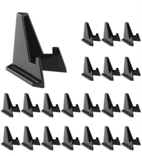 20PCS Black Acrylic Easel Stands-Coin Display Holder for Challenge Coins Medals