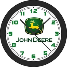 John Deere Tractors Emblem Large  14 Inch Wall Clock