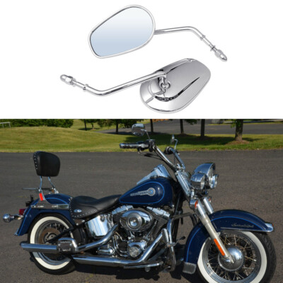 For Harley Davidson Heritage Softail Classic Motorcycle Rear View