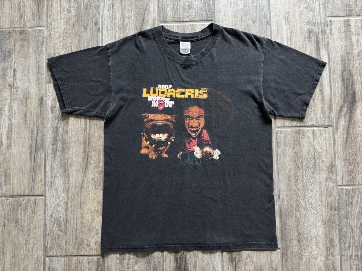 VTG 2002 Ludacris Word Of Mouf Rap Tee Hip Hop Black Promo Shirt