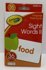NEW Crayola Sight Words II Language Flash Car...