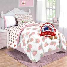 Juego De Cama Para Ni as Cubierta De Cama Rosada Sabana Fundas De Almohadas