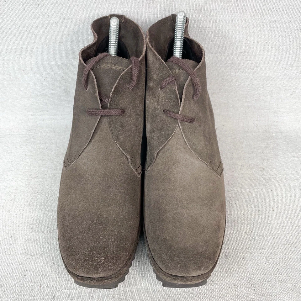 Pedro Garcia Botas Mujer 38 8 Fulvia Botines Marrón Gamuza Cuña Plataforma Con Cordones Foto 3 de 4