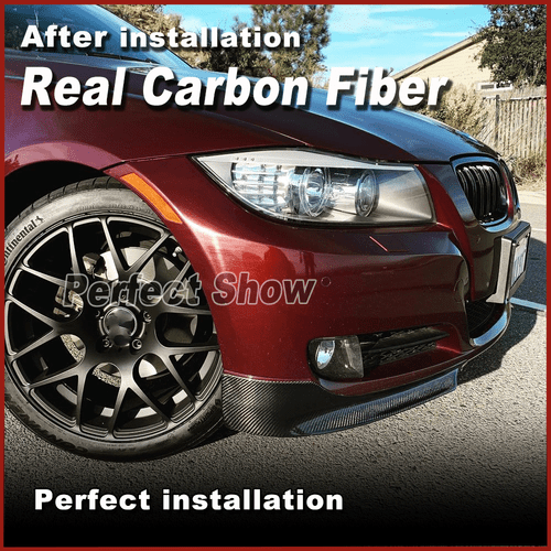 para BMW E90 320i 328i LCI 09-12 CARBONO alerón delantero divisor aletas labial - Imagen 7 de 13