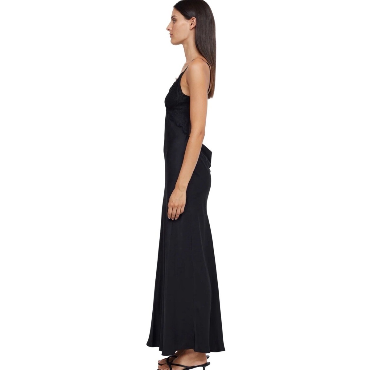 【関税込み】BEC + BRIDGE ブラック Aspen ミディアムドレス Bec + Bridge Emery Black Lace Maxi Dress Whimsigoth Size 8