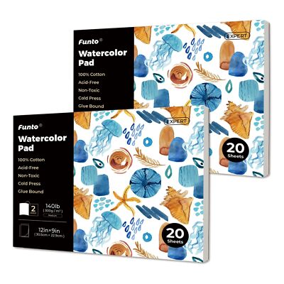 300lb Watercolor Paper 100% Cotton 5x7'' Cold Press