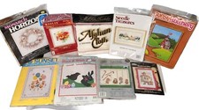 Cross Stitch Kits Vtg Lot Various Brands  Themes Plus Bonus Items