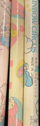 SANRIO Hello Kitty Pencils, Rainbow Circus, Twin Stars, My Melody Lot 1976, 1983 - Picture 11 of 13