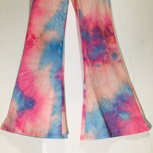 Beach Riot Flate Leg Tie Dye Peach Sparkle Pant Gr. M - Bild 4 von 7