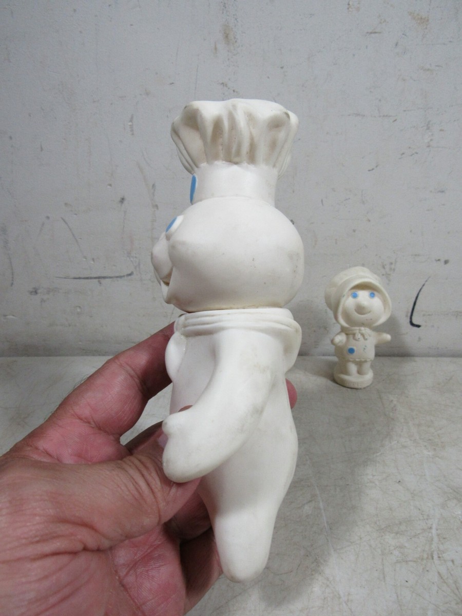 Vintage 1971 Poppin' Fresh Pillsbury Doughboy & 1974 Poppie Fresh