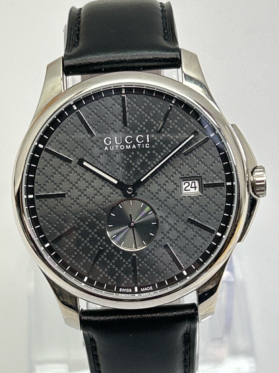 Gucci YA126319 G-Timeless Automatic 126.3 Grey Dial Black Gucci YA126319 G-Timeless Automatic 126.3 Grey Dial Black