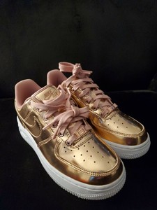 nike air force 1 rose gold metallic