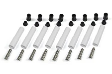 PERTRONIX IGNITION Ceramic Spark Plug Boot Kit 180-Deg 8pk White 8502HT-8