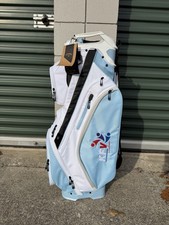 New 2024 Callaway ORG 14 Way Golf Cart Carry Bag White/Light Blue Cascata