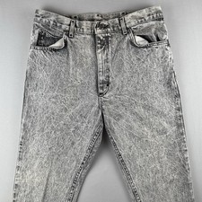 Vintage 80s Lee Riders MR Acid Wash Jeans Made In USA Union Made Denim 32x32