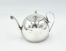 NOVELTY EDWARDIAN STERLING SILVER TEAPOT SALT POURER Birmingham 1906