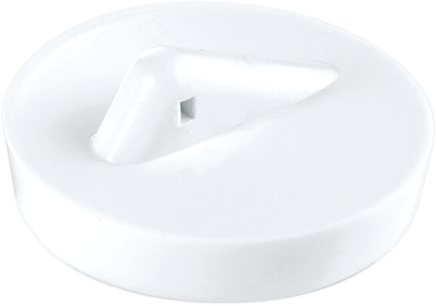 McAlpine WP4 1.75"" White PVC Plug Durable and Corrosion Resistant, White