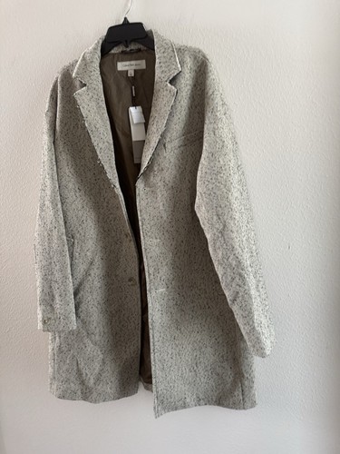CALVIN KLEIN JEANS Men's Crombie Oversized Coat Size large cedar bark NWT 248$ - Picture 5 of 18