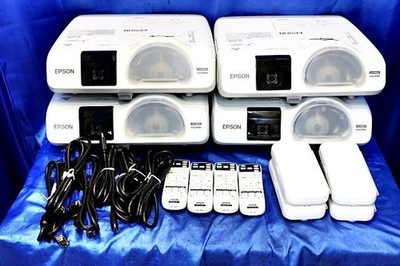 Epson Eb-536wt Lcd Projector Bundle (X4) With Remote Pens Hdmi Cable