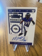 2019 Panini Contenders Rookie Playoff Ticket Matt Judon #153 /99 Auto Ravens