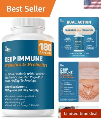4.4 Billion CFU Probiotics & Prebiotics - Immune & Digestive Health, 90 Servings