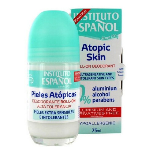 Déodorant Roll-on Aloe Instituto Español - Lot De 6 Flacons De 75ml, Neuf, Fabriqué En Espagne