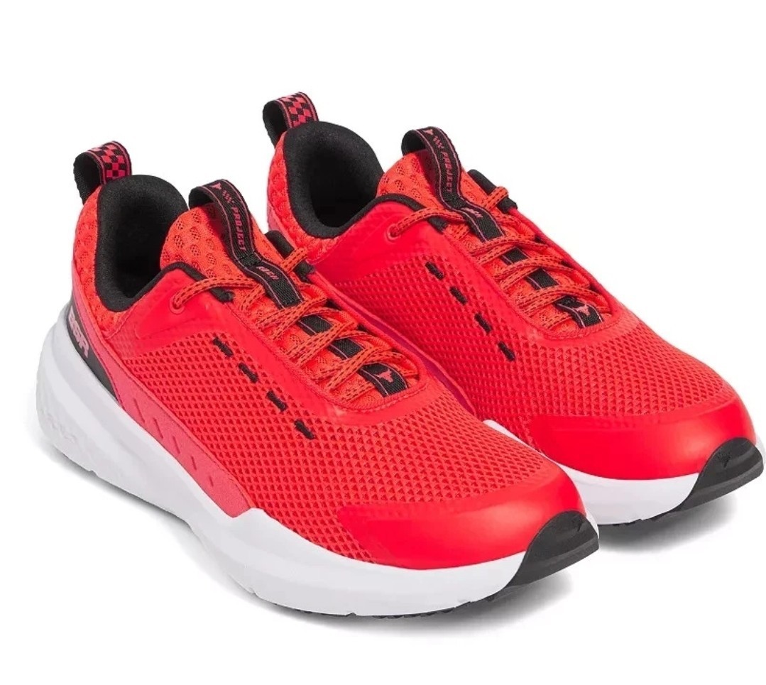 Under Armour Project Rock BSR 5 Men's Size 11 Training Shoes Red White Gym NWB