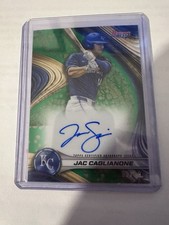 Topps 2024 Bowman's Best Green Refractor On Card Auto Jac Caglianone #TP-6 /99