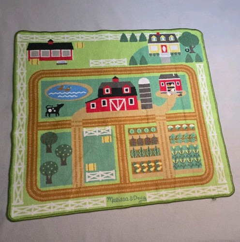 Melissa & Doug The Barnyard Children's Play Mat Farm Rug 38" x 34"