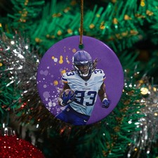 Aaron Jones Star Player - Minnesota Ball Fans Christmas Ceramic Ornament Gift