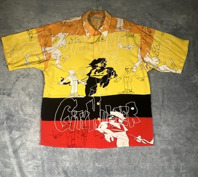 New York City Hunter Original Collection VTG Men's XL Graphic Print Loop Collar