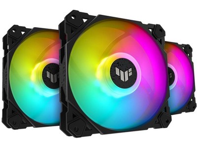 3x ASUS TUF Gaming TF120 120mm ARGB Case Fan 3-Pin Customizable LEDs Dynamic